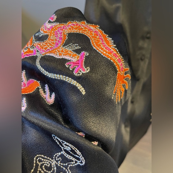 Somedays Lovin Zed Maxi Dress in Satin with Embroidered Back - Picture 8 of 8